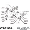 Cifial 31700A2 31700ABC 31700AWC Asbury 2 Hole Deck Filler Dimension